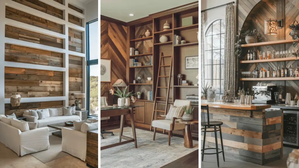 Image showcasing 46 Wood Accent Walls That Make a Bold Statement